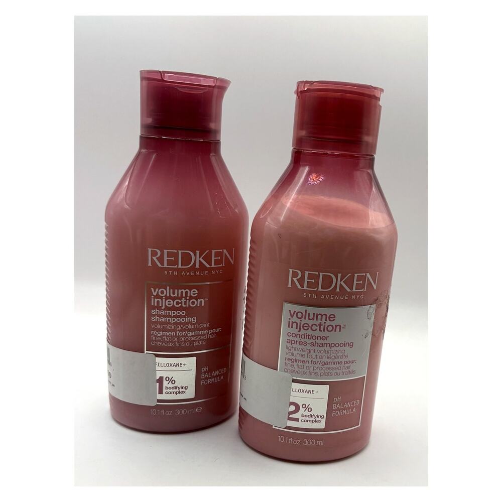 Redken Volume Injection Shampoo Conditioner Duo 10.1oz Fine Hair NEW - Picture 6 of 6